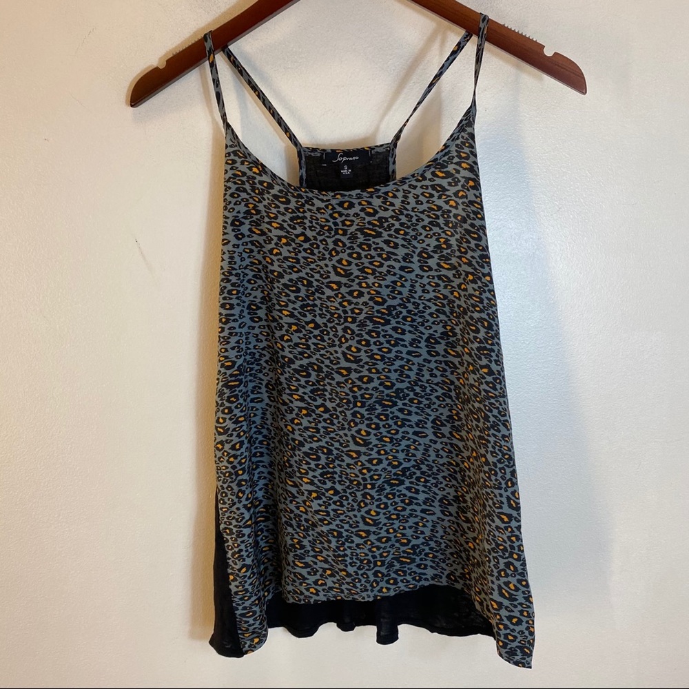 Soprano Cheetah Tank Blouse